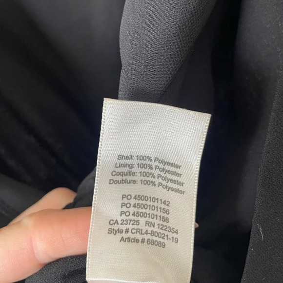 Aritzia Wilfred Melodie Wide Leg V Neck Jumpsuit Black Size Small - Picture 8 of 8